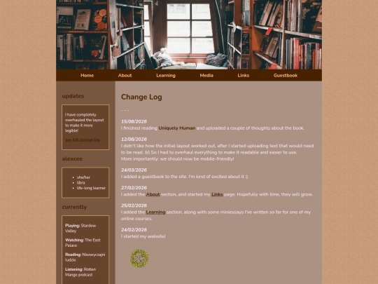 change-log screenshot