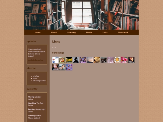 links screenshot