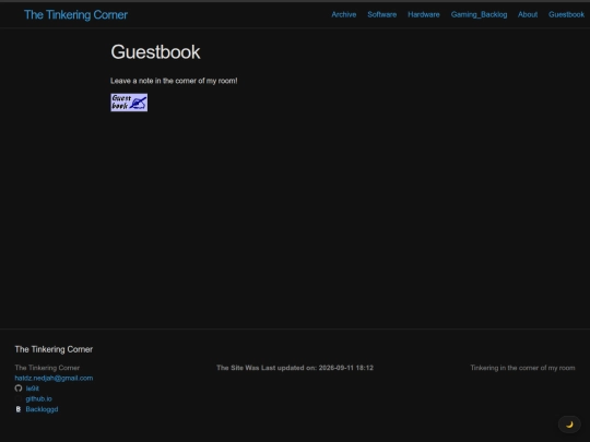 guestbook screenshot