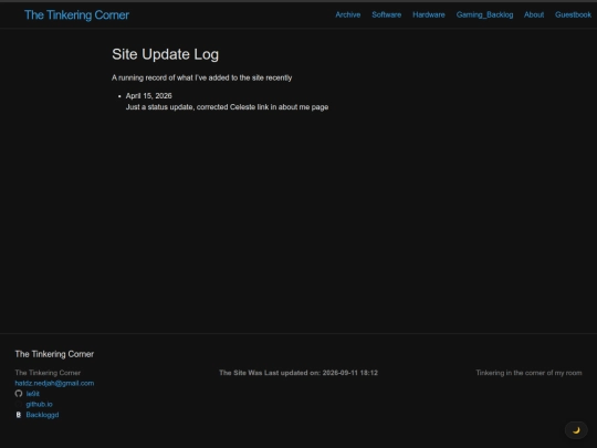 site-log screenshot