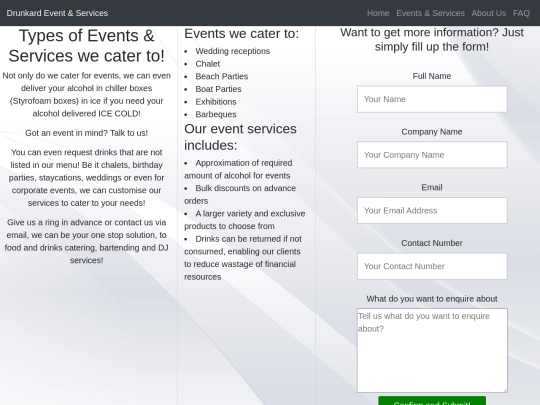 eventandservices screenshot