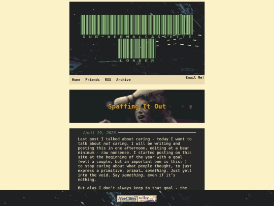 posts/spaffing-it-out screenshot