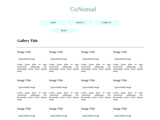 GoNomadGalleryPage screenshot