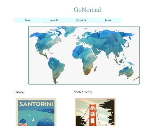 GoNomadMapPage screenshot