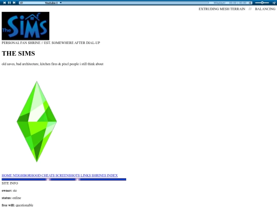 shrines/thesims/cheats screenshot