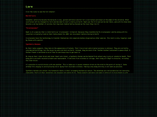Alien Food/Lore/world screenshot