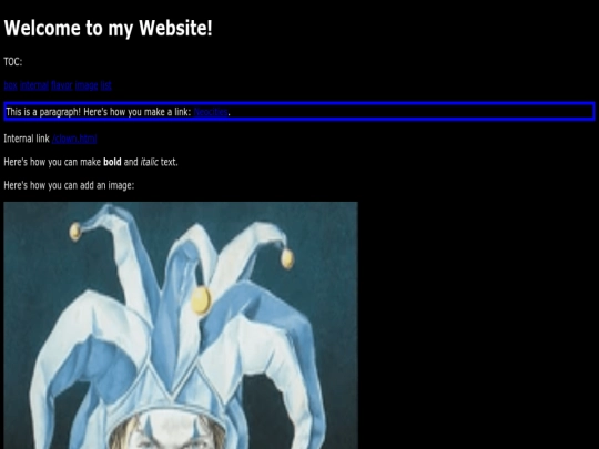 index screenshot