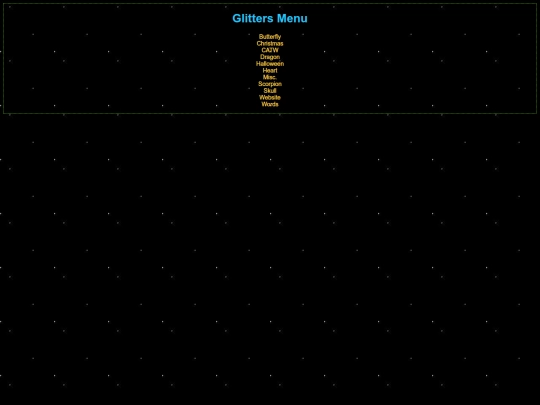 Glitters/Menu screenshot