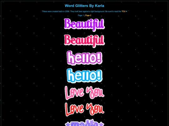 Glitters/Words1 screenshot