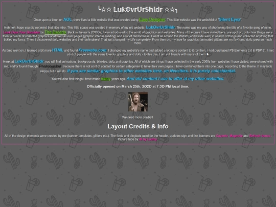 SITE/About screenshot