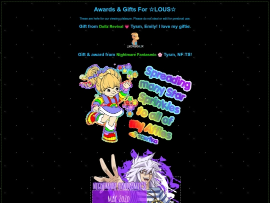 SITE/AwardsGifts screenshot