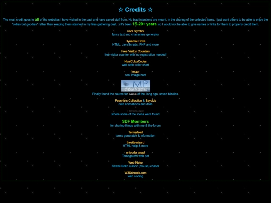 SITE/Credits screenshot