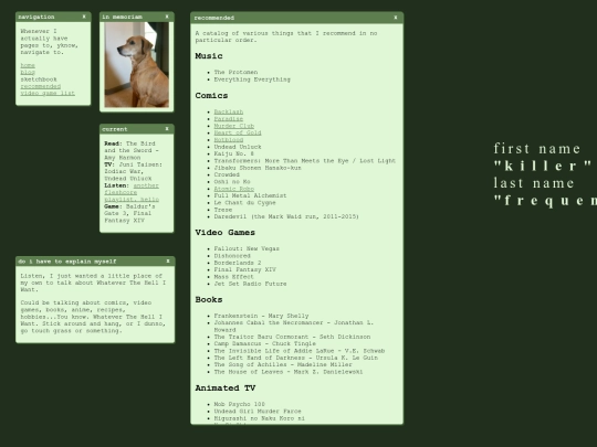 recommendations screenshot