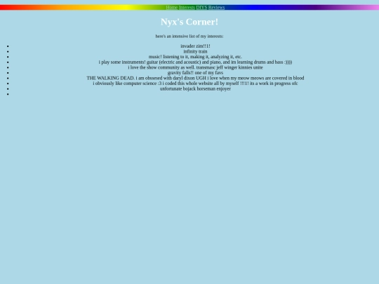 interests screenshot