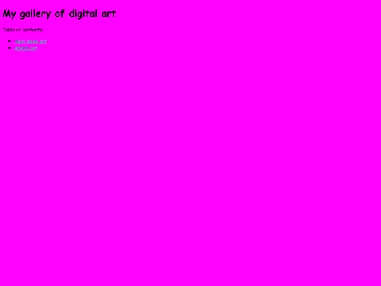 art/artindex screenshot