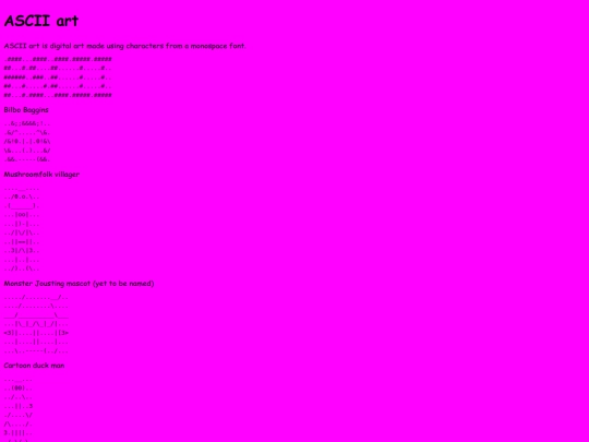 art/ascii screenshot