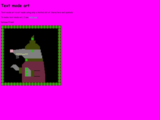 art/textmode screenshot