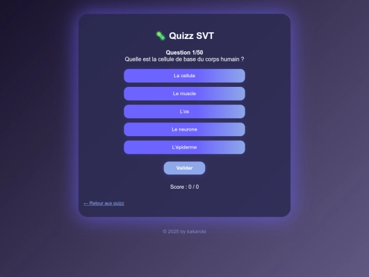 quizz-svt screenshot
