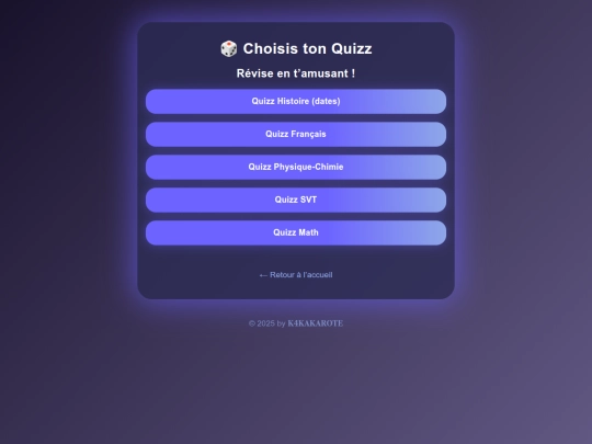 quizz screenshot