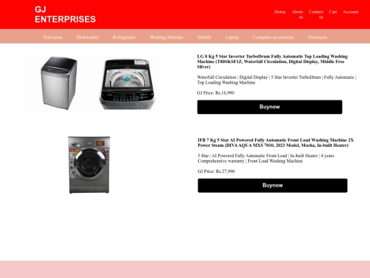 washingmachine screenshot