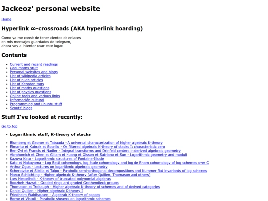 links screenshot