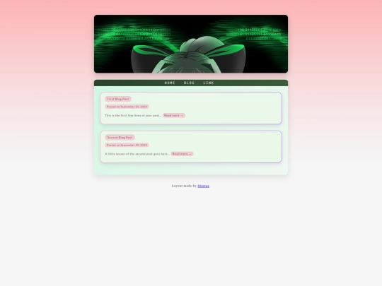 blog screenshot