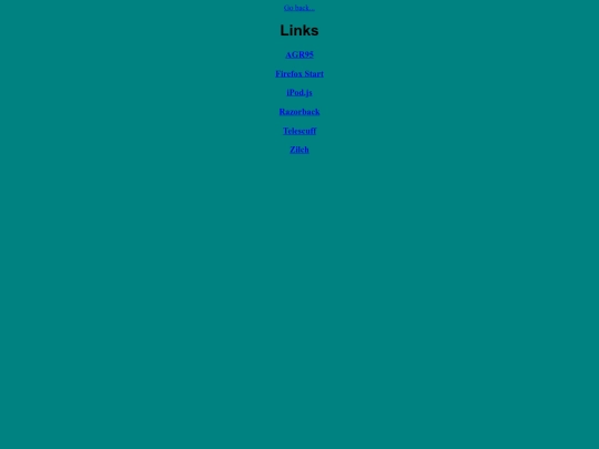 links screenshot