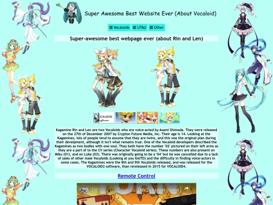 VOCALOID/rinlen screenshot