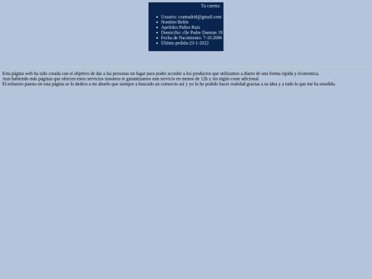 practica11/cuenta screenshot