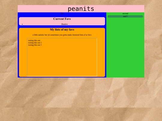favspage screenshot