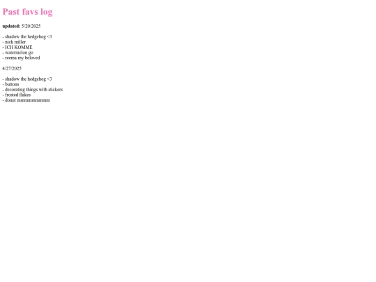 pastcurrentfavs screenshot