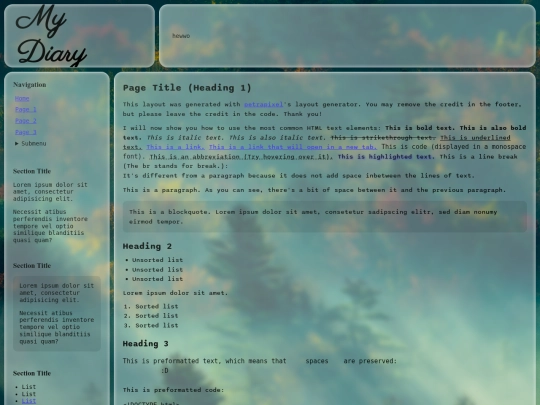 blog screenshot