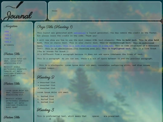 journal screenshot