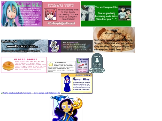 Personal/Silly/quiz screenshot