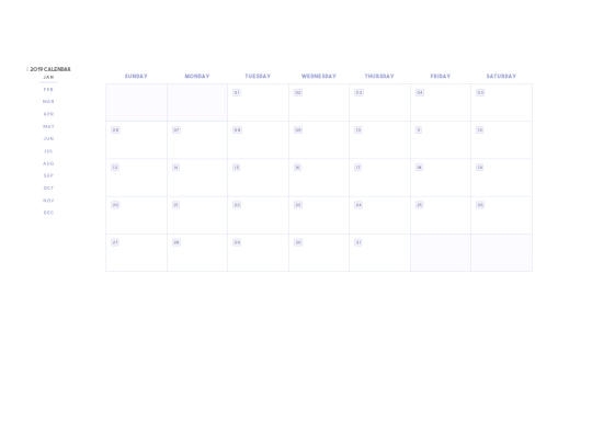 calendar/2019 screenshot