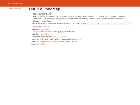 nuircd/roadmap screenshot