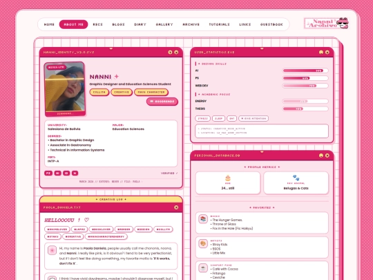 aboutme screenshot