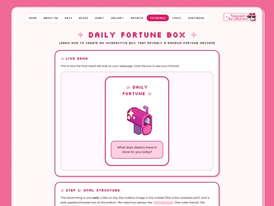 tut_fortune screenshot