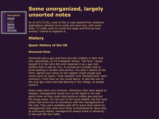 notes screenshot