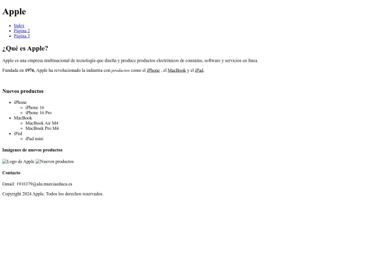 index screenshot
