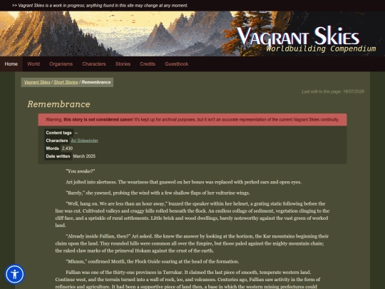 stories/remembrance screenshot