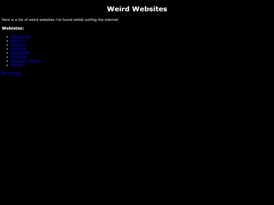WeirdSites screenshot
