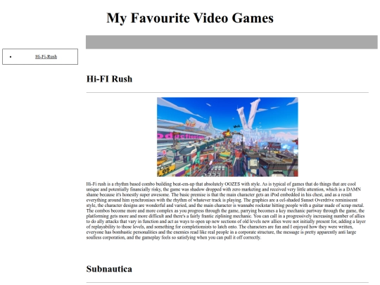 MyFavouriteVideoGames screenshot