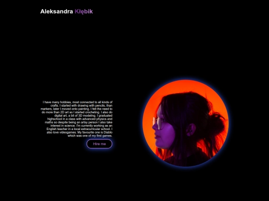 portfolio-egzamin/about screenshot