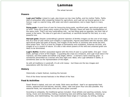 Lammas screenshot