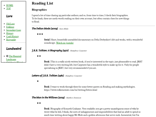 ReadingList/RL-bio screenshot
