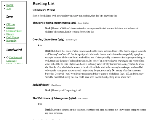 ReadingList/RL-cweird screenshot