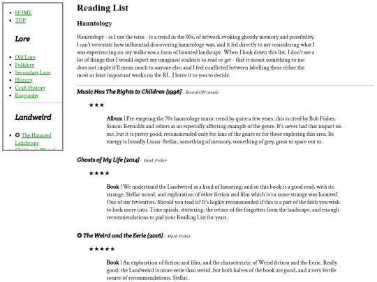 ReadingList/RL-hauntology screenshot