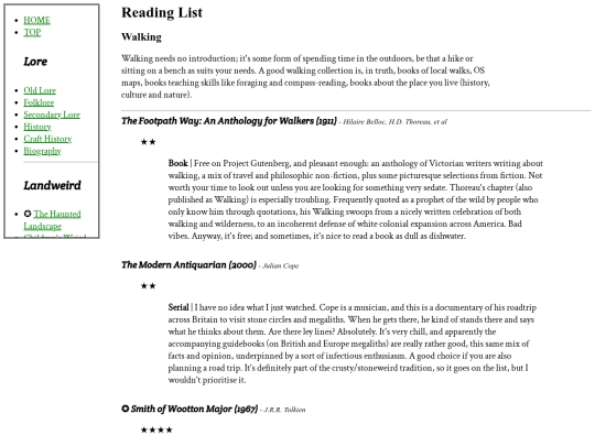 ReadingList/RL-walk screenshot