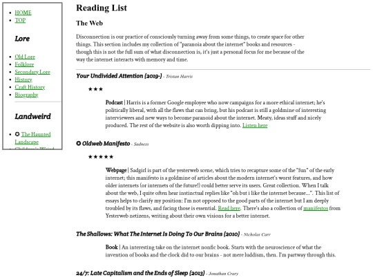 ReadingList/RL-web screenshot